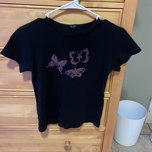 Purple Butterfly Tee